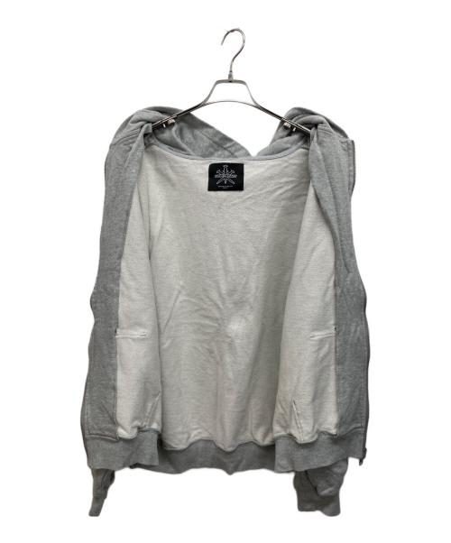 unknown（アンノーン）Unknown (アンノーン) ジップパーカー グレー サイズ:XLの古着・服飾アイテム