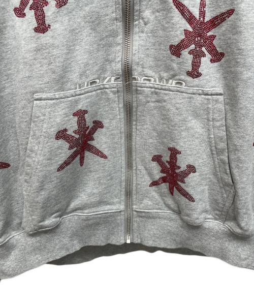 unknown（アンノーン）Unknown (アンノーン) ジップパーカー グレー サイズ:XLの古着・服飾アイテム