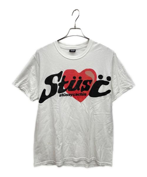 stussy（ステューシー）stussy (ステューシー) 半袖カットソー ホワイト サイズ:Mの古着・服飾アイテム