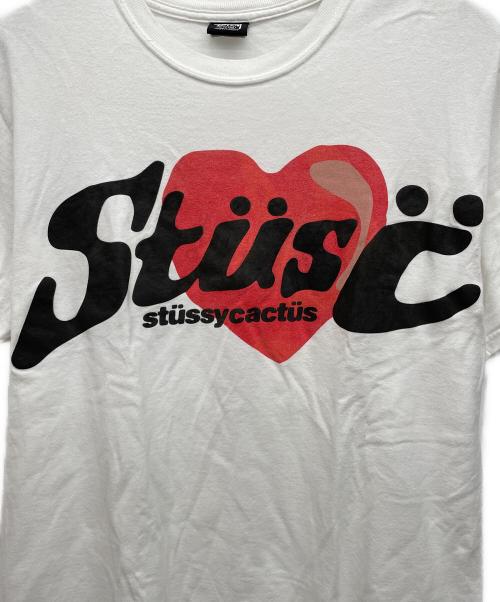 stussy（ステューシー）stussy (ステューシー) 半袖カットソー ホワイト サイズ:Mの古着・服飾アイテム