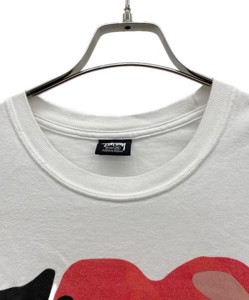 stussy（ステューシー）stussy (ステューシー) 半袖カットソー ホワイト サイズ:Mの古着・服飾アイテム