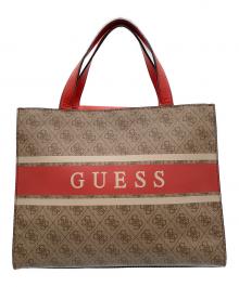GUESS（ゲス）の古着「ハンドバッグ」｜レッド×ブラウン