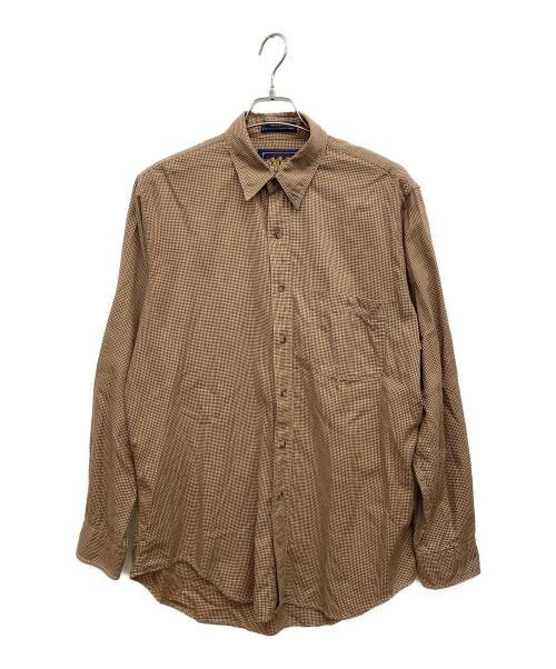 CHAPS RALPH LAUREN（チャップス ラルフローレン）CHAPS RALPH LAUREN (チャップス ラルフローレン) 長袖シャツ ブラウン サイズ:16の古着・服飾アイテム