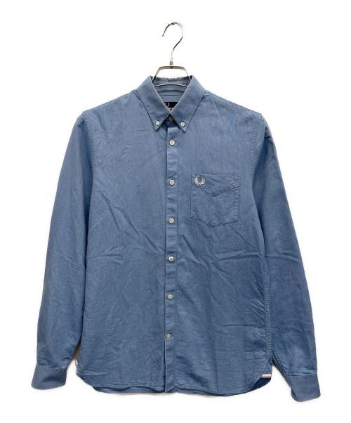 FRED PERRY（フレッドペリー）FRED PERRY (フレッドペリー) 長袖シャツ ブルー サイズ:Sの古着・服飾アイテム