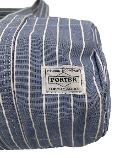 PORTER（ポーター）PORTER (ポーター) ミニボストンバッグ ブルーの古着・服飾アイテム