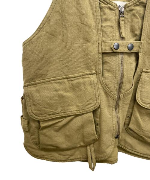 Snow peak（スノーピーク）snow peak (スノーピーク) TAKIBI Duck Vest （タキビダックベスト） グリーン サイズ:Ｍの古着・服飾アイテム