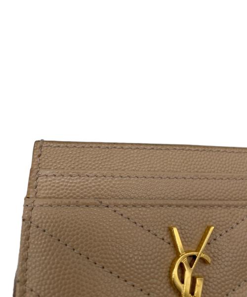 Yves Saint Laurent（イヴサンローラン）Yves Saint Laurent (イヴサンローラン) カードケース ベージュの古着・服飾アイテム
