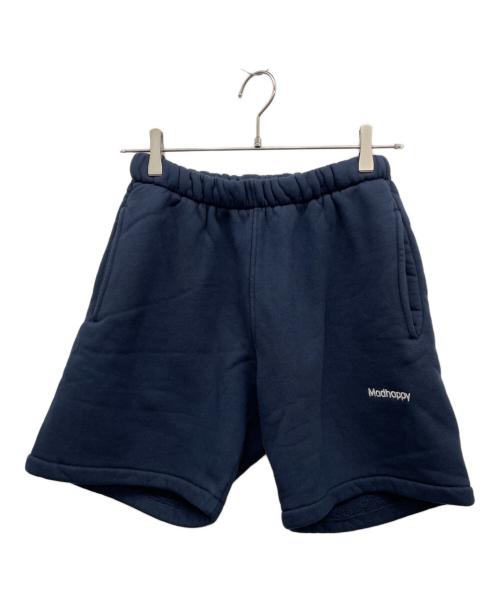 madhappy（マッドハッピー）madhappy (マッドハッピー) スウェットハーフパンツ ネイビー サイズ:Sの古着・服飾アイテム