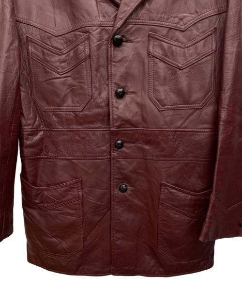 Leathermate（レザーメイト）Leathermate (レザーメイト) レザーコート レッド サイズ:610の古着・服飾アイテム