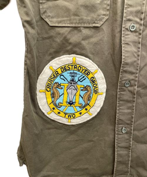 AVIREX（アヴィレックス）AVIREX (アヴィレックス) 半袖シャツ グリーン サイズ:LARGEの古着・服飾アイテム