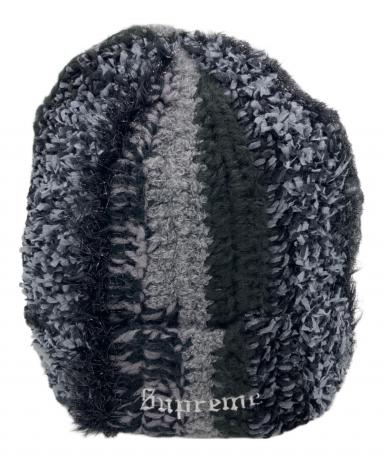 Supreme ボンボン付きニット帽 ブラック・グレー 中古・古着通販】Supreme (シュプリーム) ニット帽 グレー｜ブランド