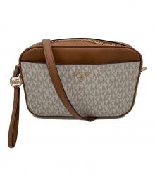MICHAEL KORS（マイケルコース）の古着「ショルダーバッグ」｜ベージュ×ブラウン
