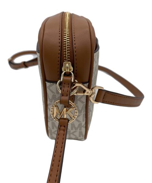 MICHAEL KORS（マイケルコース）MICHAEL KORS (マイケルコース) ショルダーバッグ ベージュ×ブラウンの古着・服飾アイテム