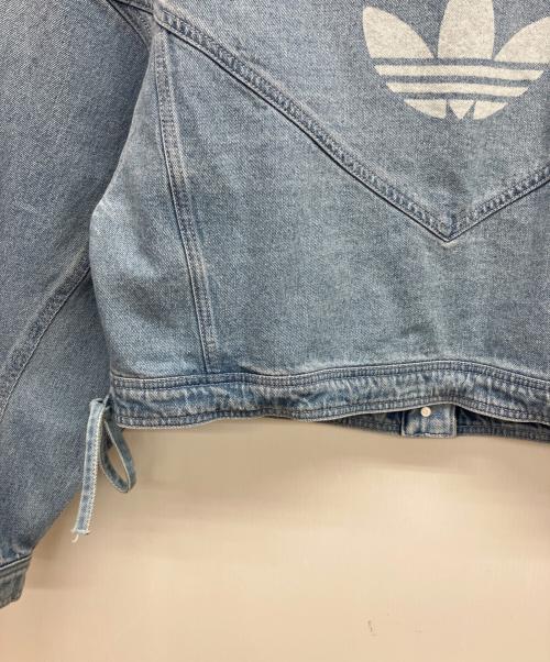 adidas（アディダス）adidas (アディダス) DENIM JACKET(デニムジャケット) スカイブルー サイズ:36の古着・服飾アイテム