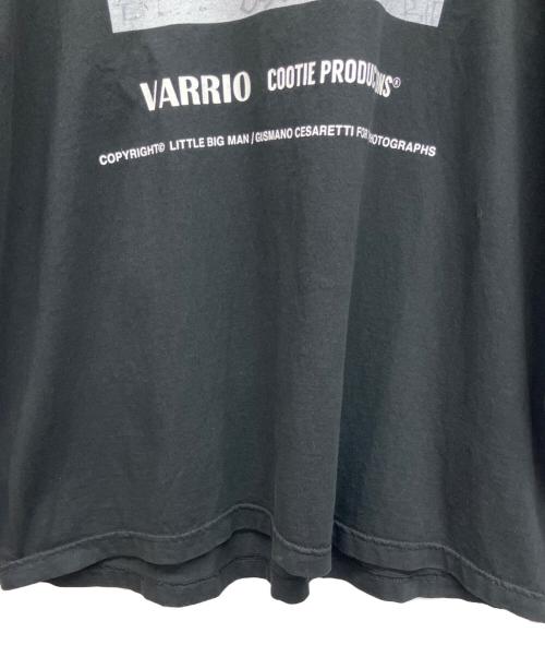 varrio mine（ヴァーリオ マイン）varrio mine (ヴァーリオ マイン) 半袖カットソー ブラック サイズ:Lの古着・服飾アイテム