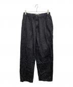 COOTIE PRODUCTIONSクーティープロダクツ）の古着「COOTIE / Splatter Print OX 2 Tuck Easy Pants」｜ブラック
