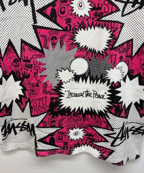 stussy（ステューシー）stussy (ステューシー) ポロシャツ ピンク サイズ:Lの古着・服飾アイテム