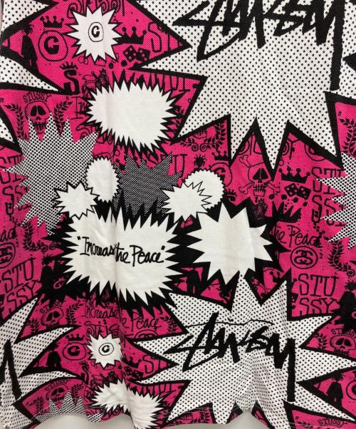 stussy（ステューシー）stussy (ステューシー) ポロシャツ ピンク サイズ:Lの古着・服飾アイテム