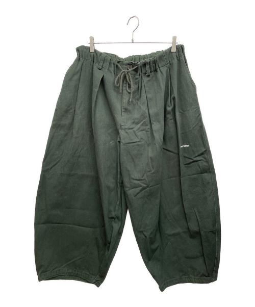 PERUSHU（ペルーシュ）Perushu (ペルーシュ) ワイドパンツ グリーン サイズ:Lの古着・服飾アイテム