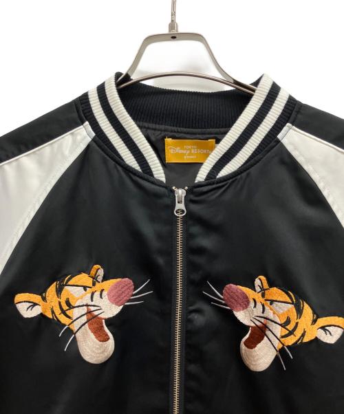 Disney RESORT（ディズニーリゾート）Disney RESORT (ディズニーリゾート) スカジャン ブラック サイズ:Mの古着・服飾アイテム
