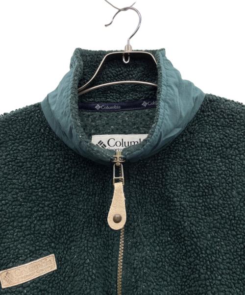 Columbia（コロンビア）Columbia (コロンビア) ボアハーフジップパーカー グリーン サイズ:Lの古着・服飾アイテム