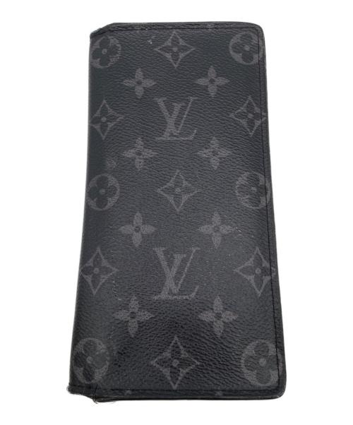 LOUIS VUITTON（ルイ ヴィトン）LOUIS VUITTON (ルイ ヴィトン) ポルトフォイユ･ブラザ　長財布 ブラックの古着・服飾アイテム