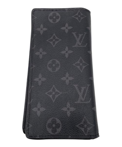LOUIS VUITTON（ルイ ヴィトン）LOUIS VUITTON (ルイ ヴィトン) ポルトフォイユ･ブラザ　長財布 ブラックの古着・服飾アイテム