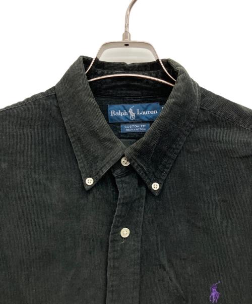 RALPH LAUREN（ラルフローレン）RALPH LAUREN (ラルフローレン) コーデュロイシャツ ブラック サイズ:LLの古着・服飾アイテム