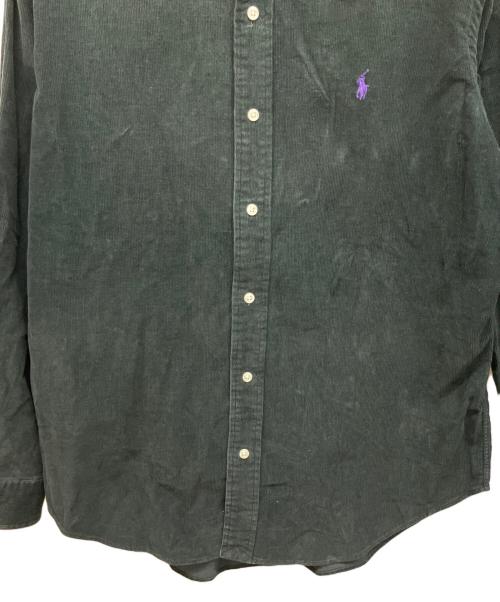 RALPH LAUREN（ラルフローレン）RALPH LAUREN (ラルフローレン) コーデュロイシャツ ブラック サイズ:LLの古着・服飾アイテム