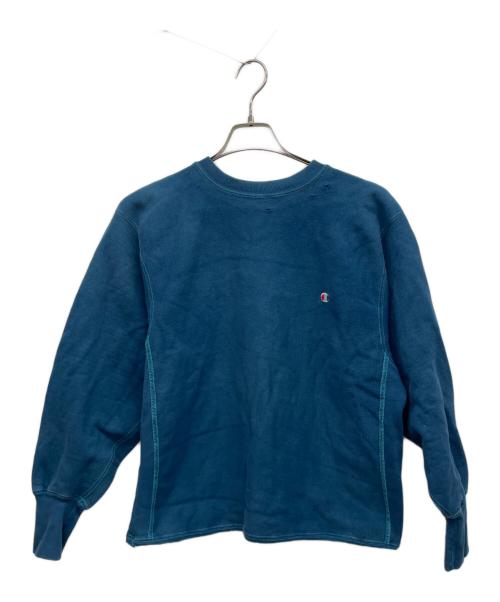 Champion REVERSE WEAVE（チャンピオン リバース ウィーブ）Champion REVERSE WEAVE (チャンピオン リバース ウィーブ) クルーネックスウェット ブルー サイズ:LARGEの古着・服飾アイテム