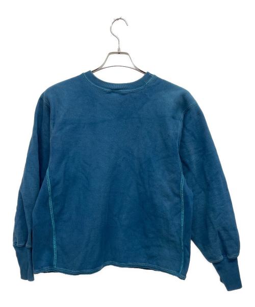 Champion REVERSE WEAVE（チャンピオン リバース ウィーブ）Champion REVERSE WEAVE (チャンピオン リバース ウィーブ) クルーネックスウェット ブルー サイズ:LARGEの古着・服飾アイテム