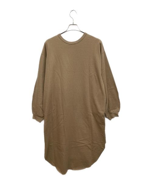 Americana（アメリカーナ）Americana (アメリカーナ) 長袖ワンピース ベージュ サイズ:FREEの古着・服飾アイテム