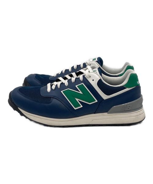 NEW BALANCE（ニューバランス）NEW BALANCE (ニューバランス) スパイクレス ゴルフシューズ ネイビー×グリーン サイズ:27cmの古着・服飾アイテム