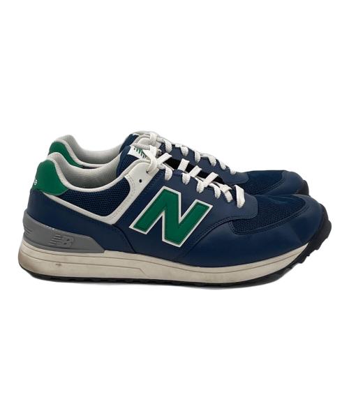 NEW BALANCE（ニューバランス）NEW BALANCE (ニューバランス) スパイクレス ゴルフシューズ ネイビー×グリーン サイズ:27cmの古着・服飾アイテム