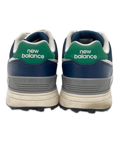 NEW BALANCE（ニューバランス）NEW BALANCE (ニューバランス) スパイクレス ゴルフシューズ ネイビー×グリーン サイズ:27cmの古着・服飾アイテム