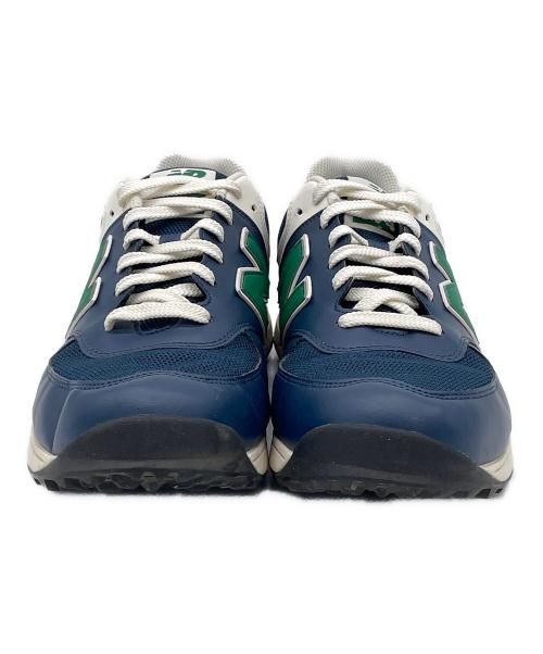 NEW BALANCE（ニューバランス）NEW BALANCE (ニューバランス) スパイクレス ゴルフシューズ ネイビー×グリーン サイズ:27cmの古着・服飾アイテム