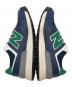 中古・古着 NEW BALANCE (ニューバランス) スパイクレス ゴルフシューズ ネイビー×グリーン サイズ:27cm：6000円