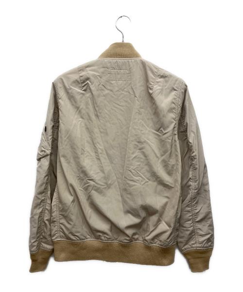 ALPHA INDUSTRIES（アルファインダストリーズ）ALPHA INDUSTRIES (アルファインダストリーズ) フライトジャケット ベージュ サイズ:Lの古着・服飾アイテム