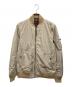 ALPHA INDUSTRIES（アルファインダストリーズ）の古着「フライトジャケット」｜ベージュ