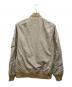 ALPHA INDUSTRIES (アルファインダストリーズ) フライトジャケット ベージュ サイズ:L：3500円