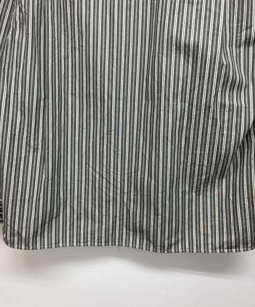 MHL（マーガレットハウエル）MHL (マーガレットハウエル) TWO TONE COTTON STIRIPE SHIRT ダークグリーン サイズ:Sの古着・服飾アイテム
