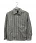 MHL（マーガレットハウエル）の古着「TWO TONE COTTON STIRIPE SHIRT」｜ダークグリーン