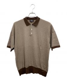 A.P.C.（アーペーセー）の古着「ウールポロシャツ」｜ブラウン