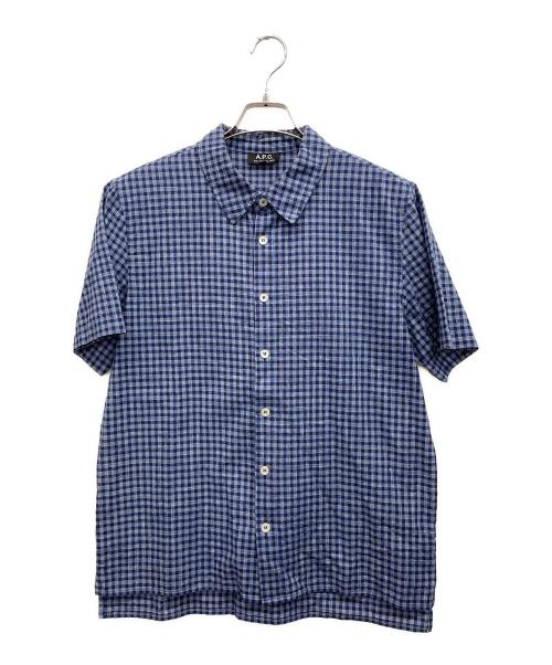 A.P.C.（アーペーセー）A.P.C. (アーペーセー) 半袖シャツ ネイビー サイズ:Sの古着・服飾アイテム