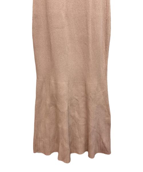 Snidel（スナイデル）Snidel (スナイデル) Sustainableリボンライクドッキングニットワンピース ピンクの古着・服飾アイテム