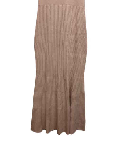 Snidel（スナイデル）Snidel (スナイデル) Sustainableリボンライクドッキングニットワンピース ピンクの古着・服飾アイテム