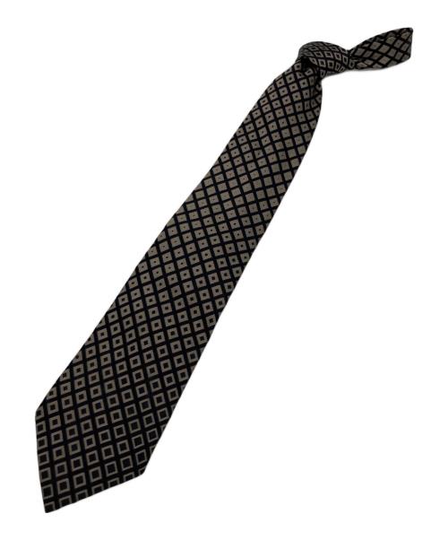 GUCCI（グッチ）GUCCI (グッチ) ネクタイ ブラック×シルバー サイズ:サイズ表記無しの古着・服飾アイテム
