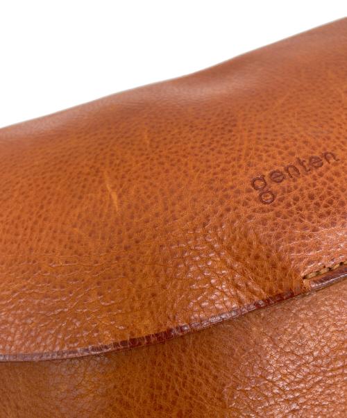 genten（ゲンテン）genten (ゲンテン) レザーショルダーバッグ ブラウンの古着・服飾アイテム