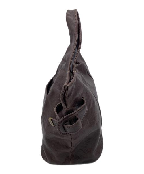 genten（ゲンテン）genten (ゲンテン) レザーハンドバッグ ブラウンの古着・服飾アイテム