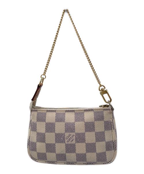 LOUIS VUITTON（ルイ ヴィトン）LOUIS VUITTON (ルイ ヴィトン) ミニ・ポシェット・アクセソワール　ダミエ・アズール　ハンドポーチの古着・服飾アイテム